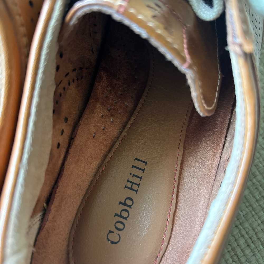 Cobb Hill Brown Leather Shoes Sneakers Sz 8.5 PERFECT Worn 1X - Picture 7 of 7